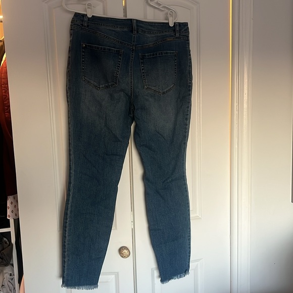 INC International Concepts Jeans with heart patches size 12 - Picture 3 of 9